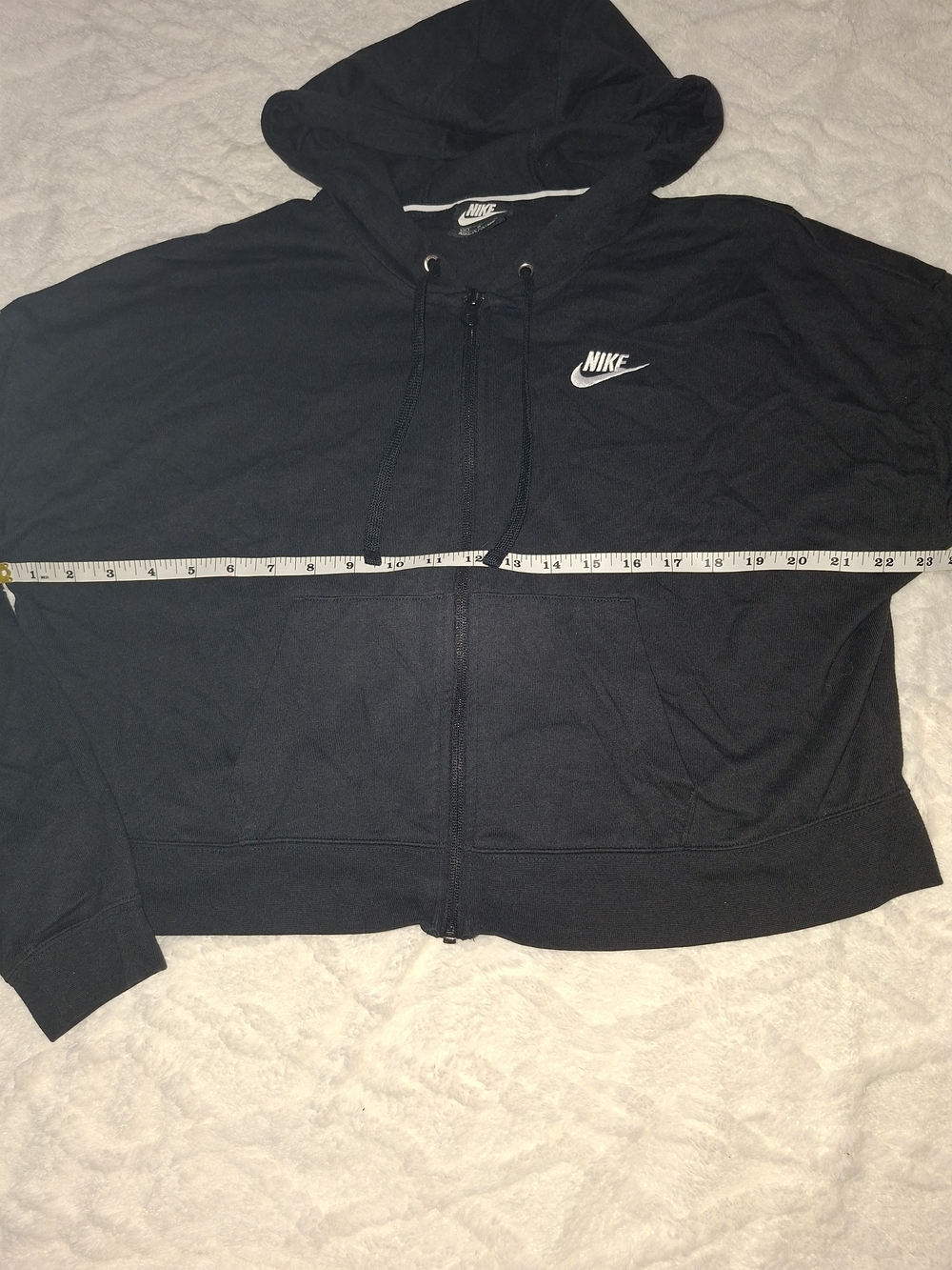 Nike Women's Black Full-Zip Bomber Hoodie